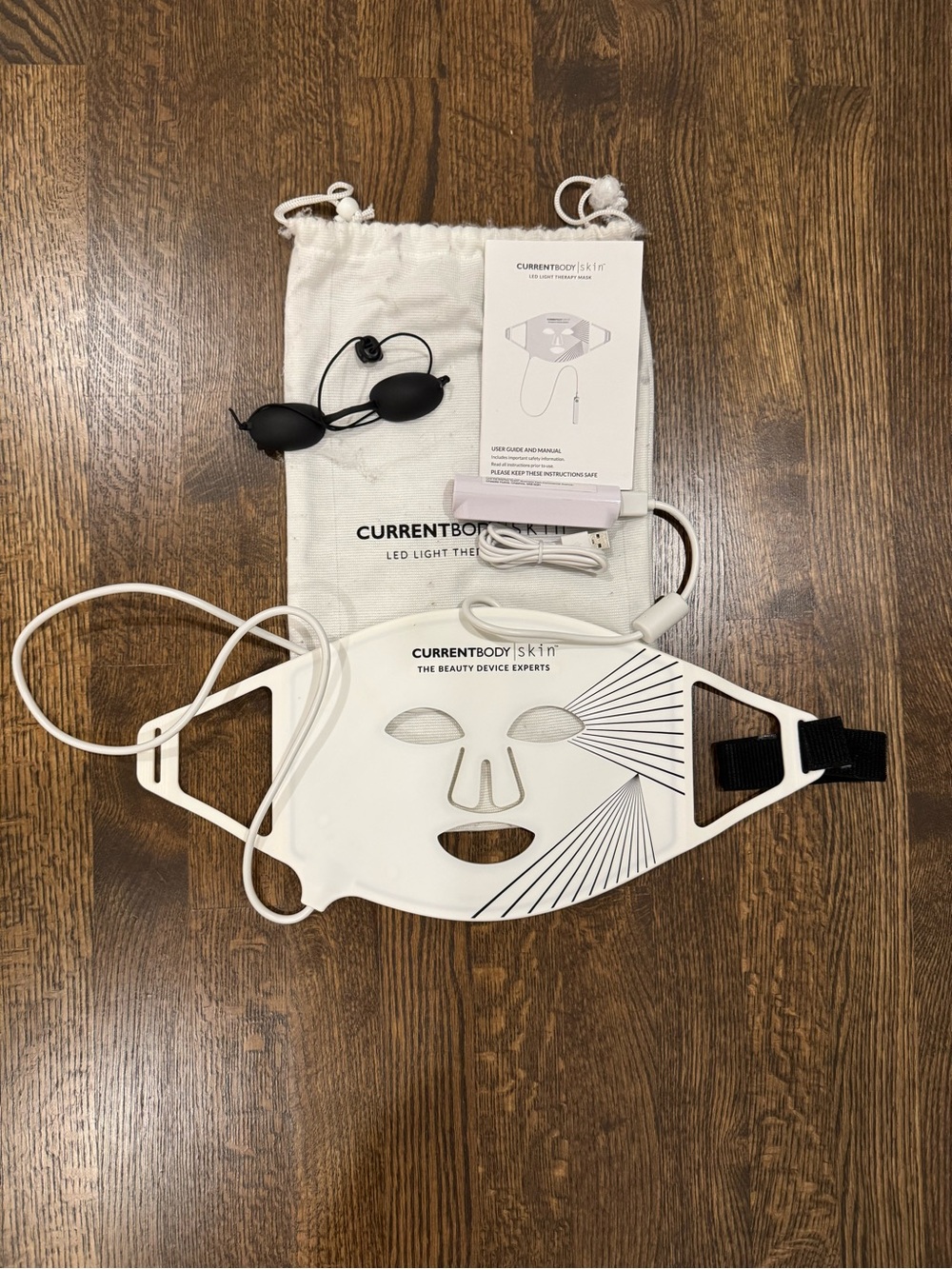 CURRENTBODY LED Light Therapy Face Mask in White